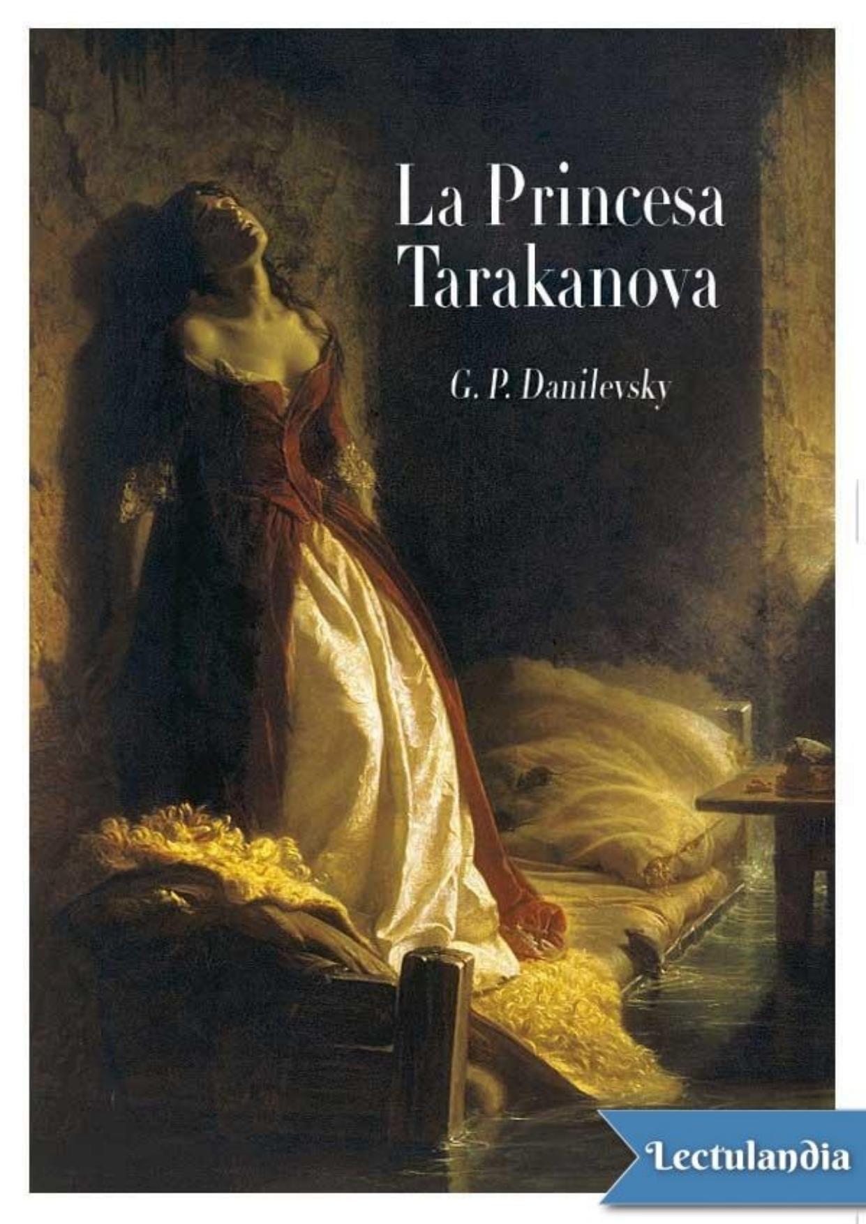 La princesa Tarakanova de G. P. Danilevsky, portada del libro