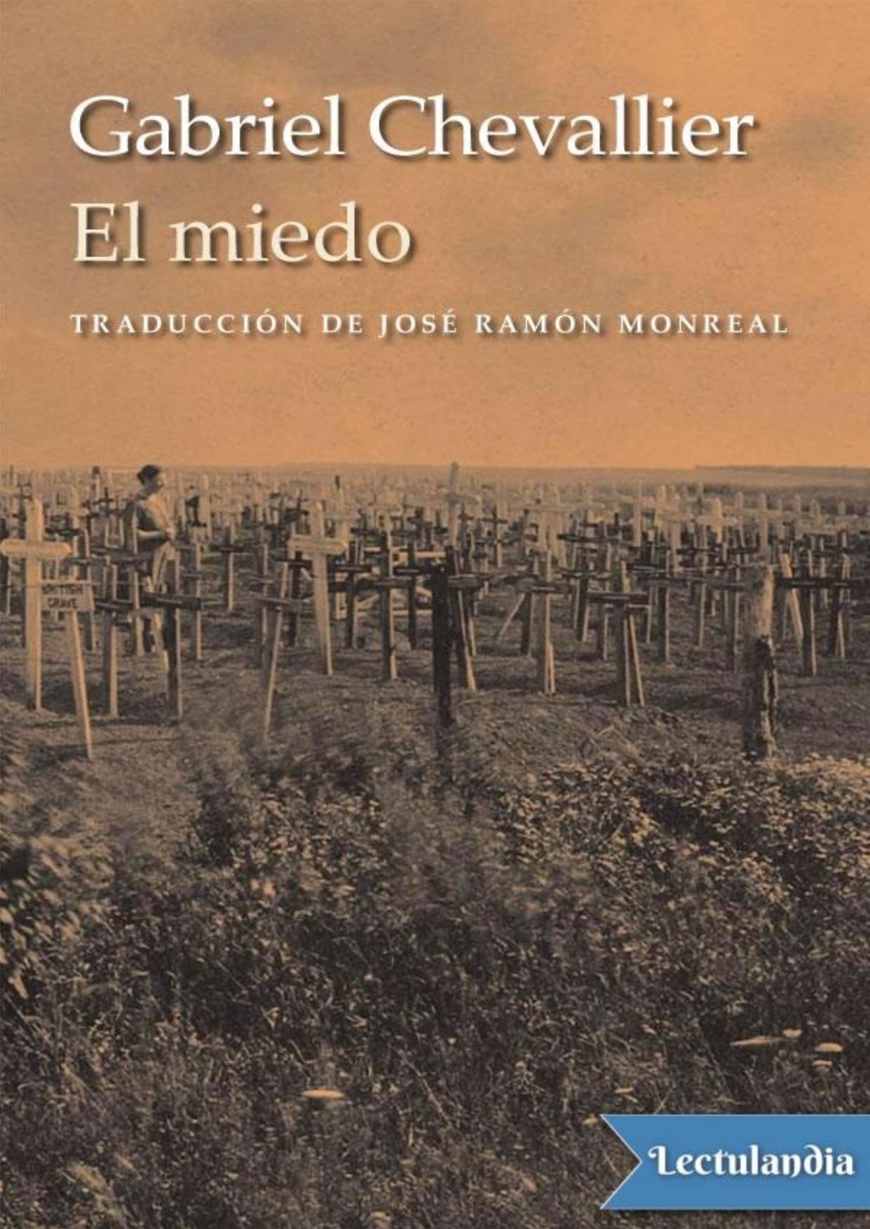 El miedo de Gabriel Chevallier, portada del libro