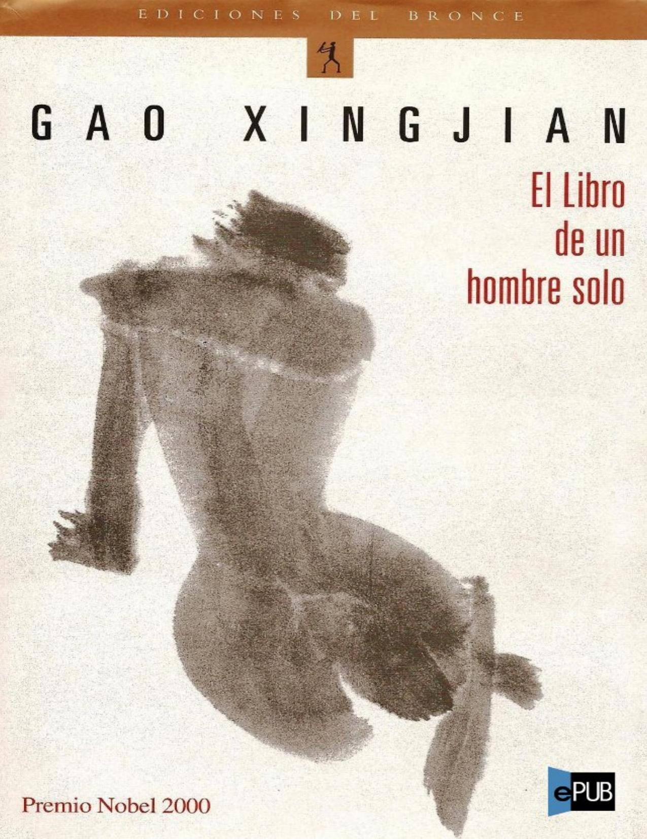 El libro de un hombre solo de Gao Xingjian, portada del libro