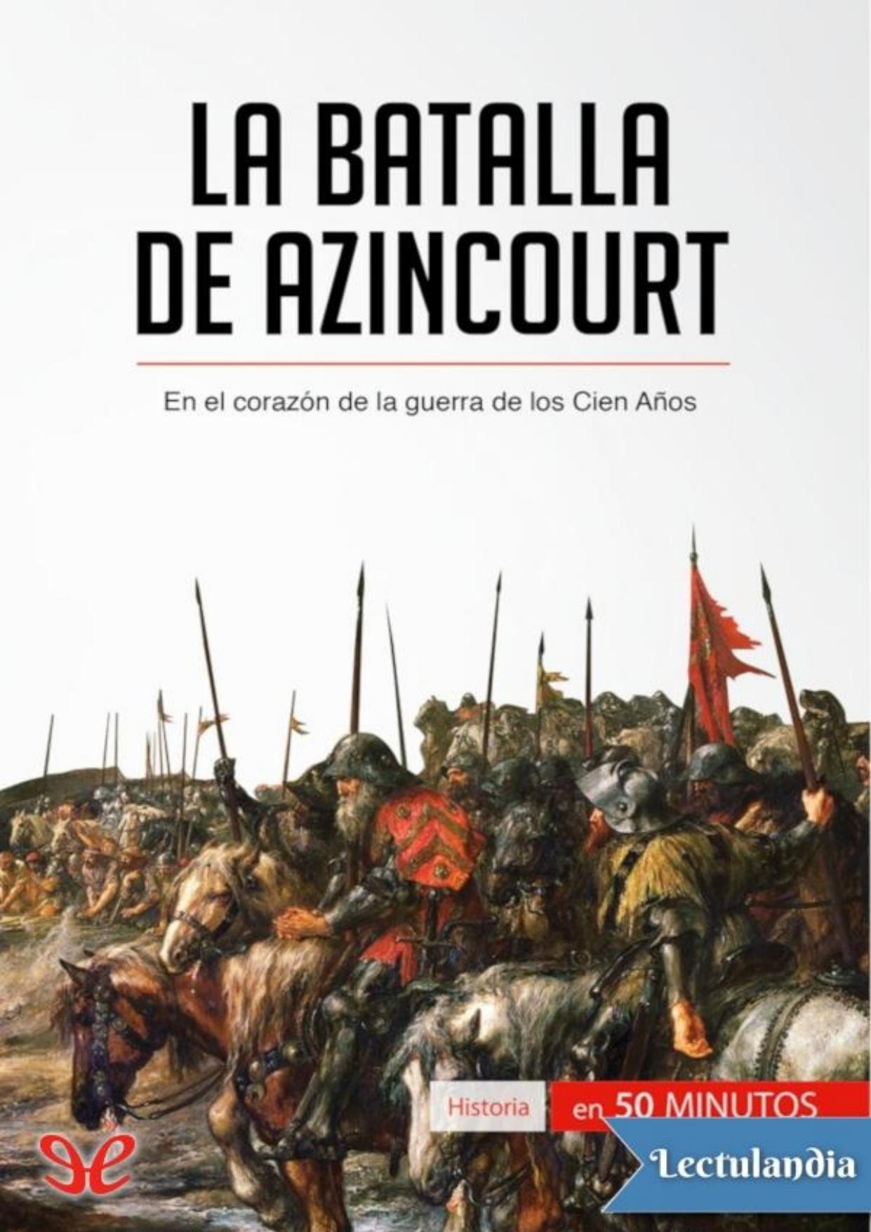 La batalla de Azincourt de Gauthier Godart, portada del libro
