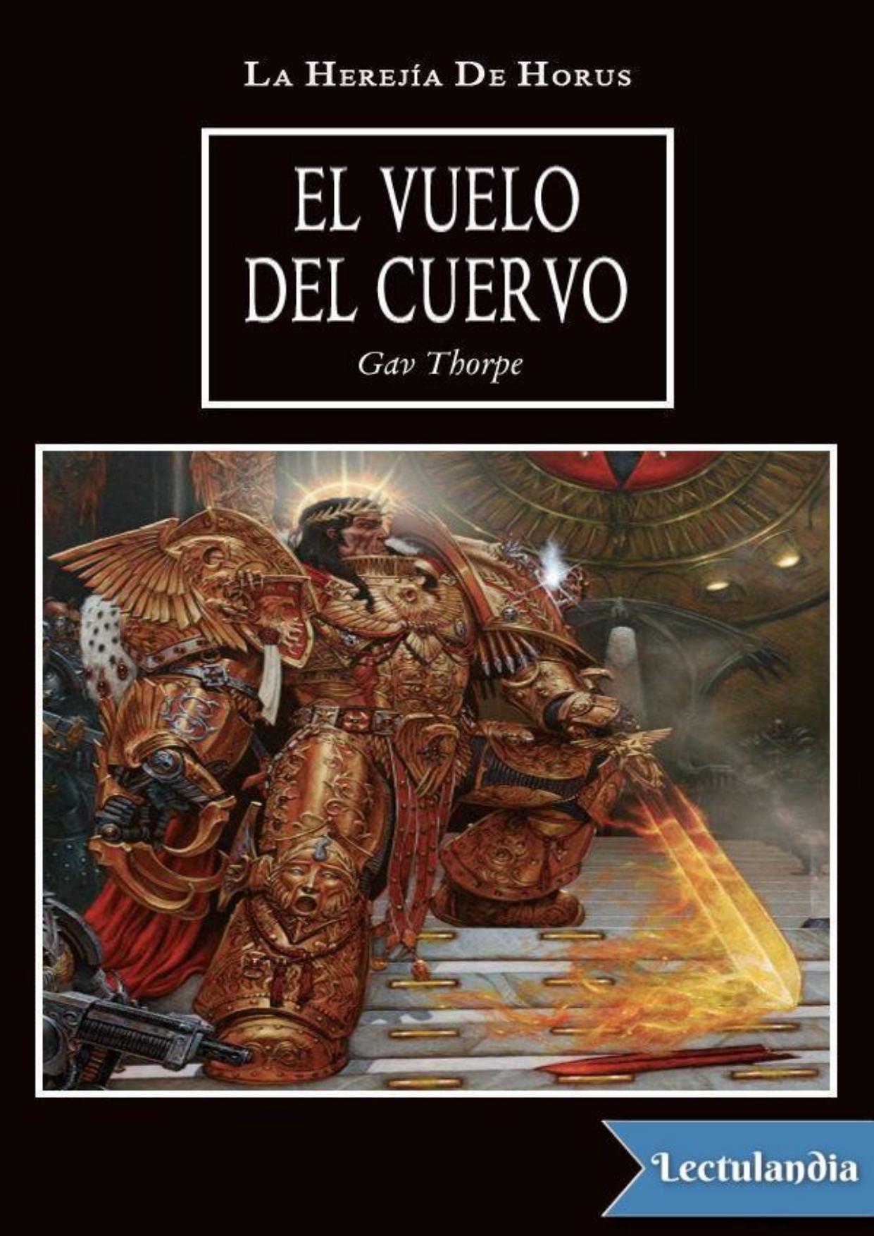 El vuelo del Cuervo de Gav Thorpe, portada del libro
