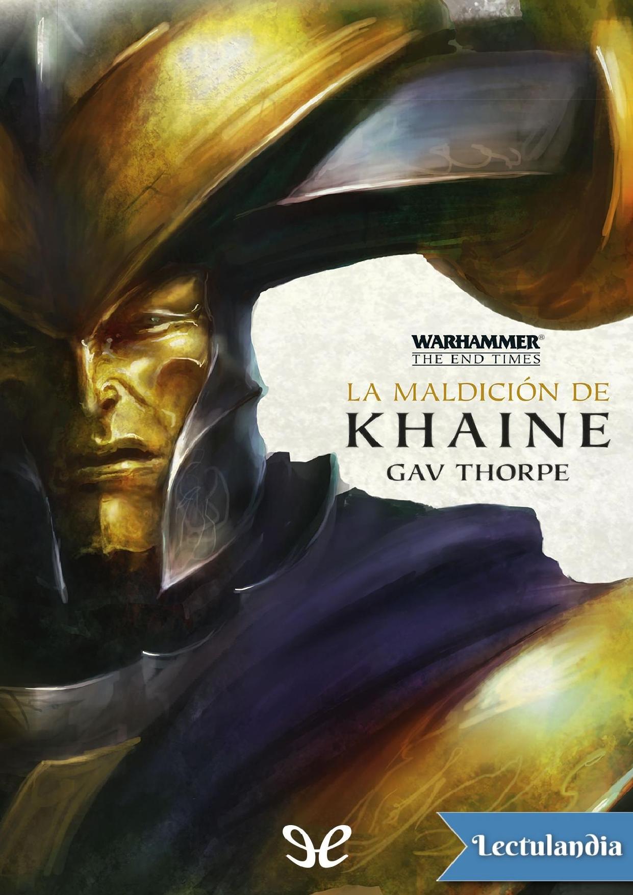 La maldición de Khaine de Gav Thorpe, portada del libro