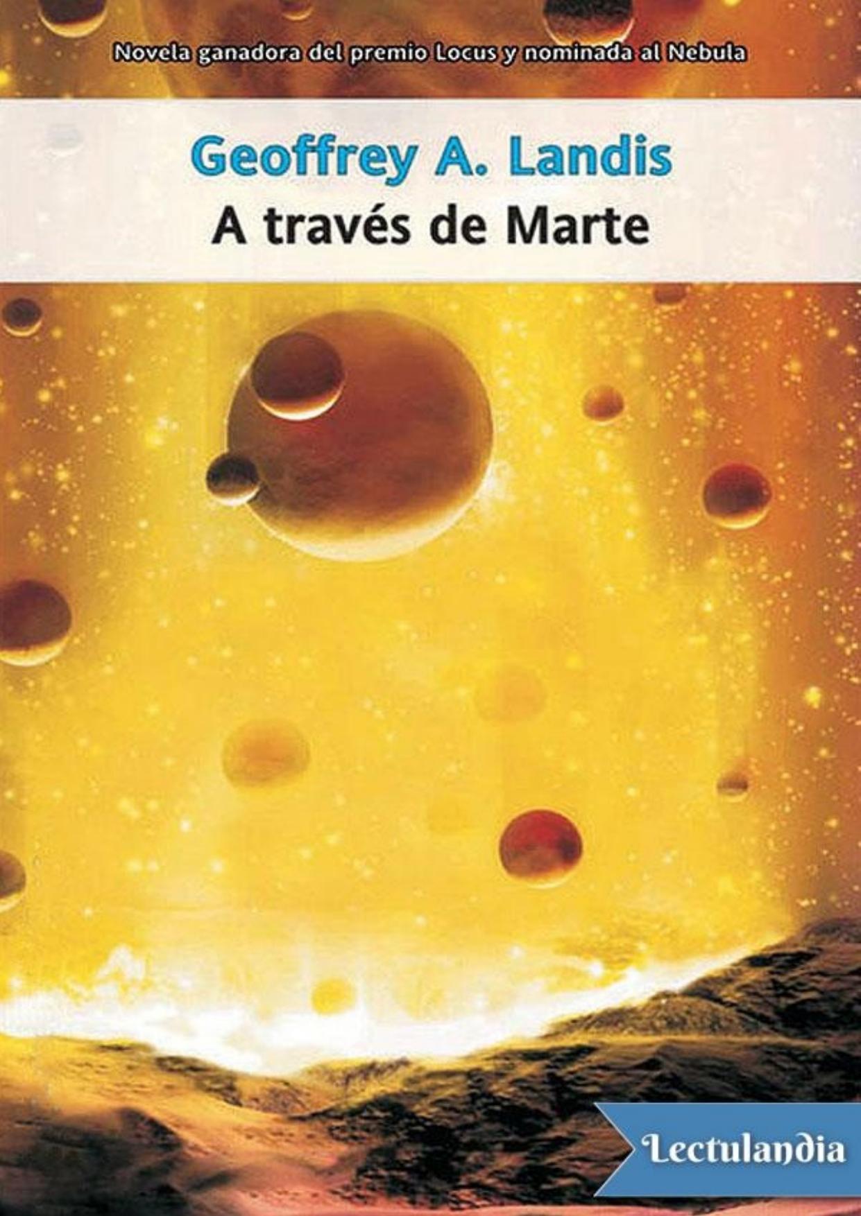 A través de Marte de Geoffrey A. Landis, portada del libro