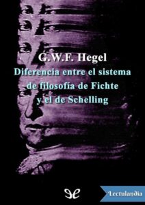 Portada de Diferencia entre el sistema de filosofía de Fichte y el de Schelling