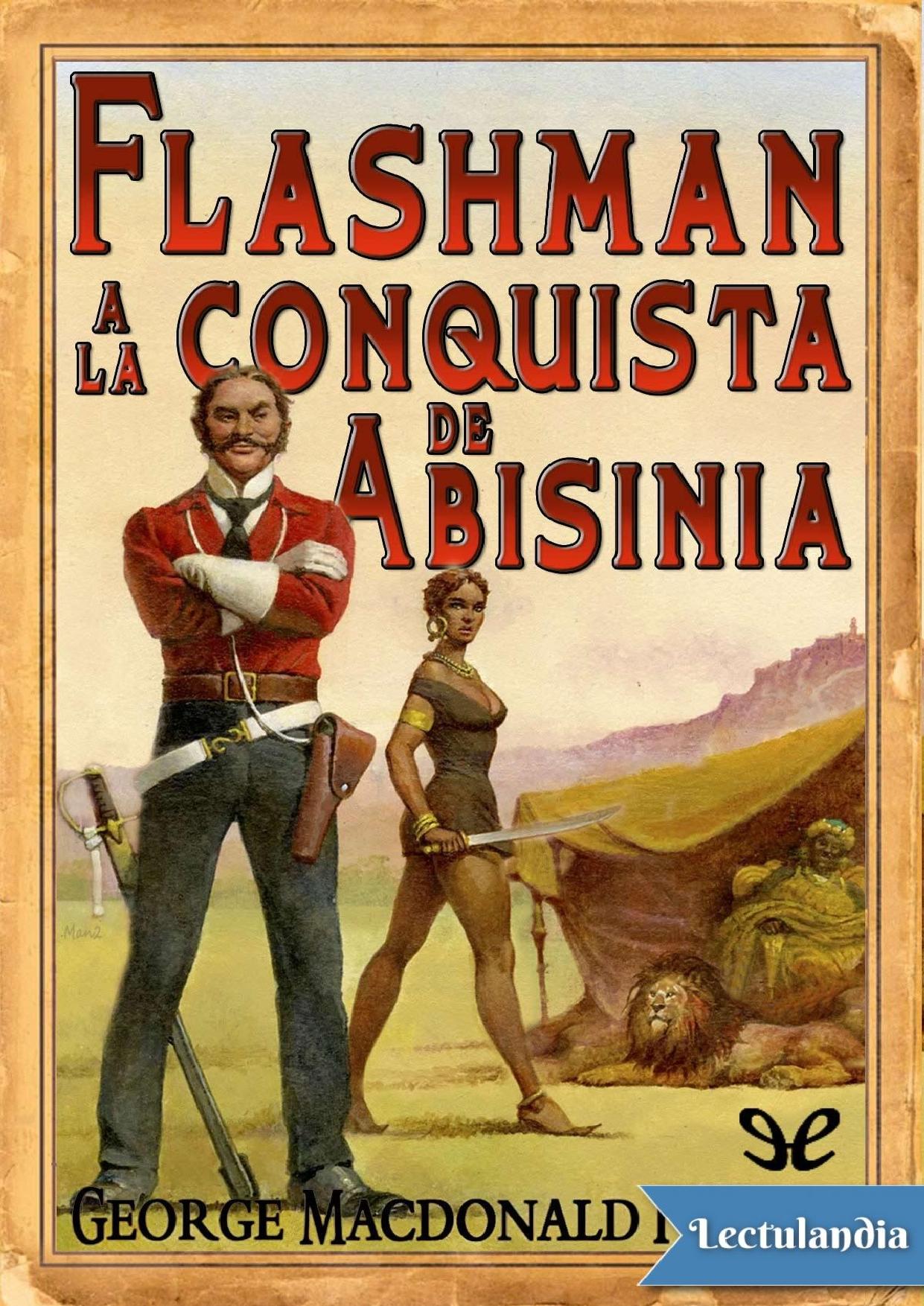 Flashman a la conquista de Abisinia de George MacDonald Fraser, portada del libro