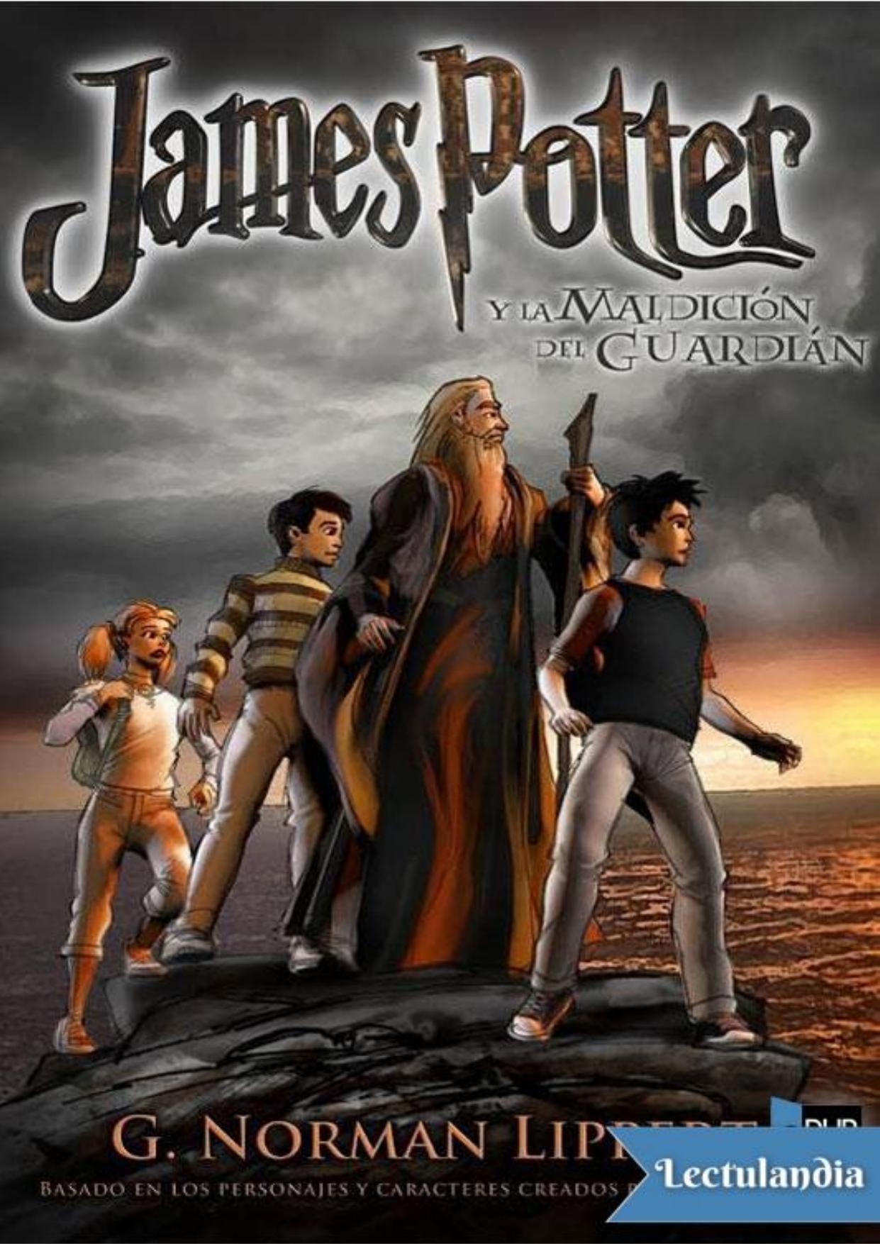 James Potter y La Maldición del Guardián de George Norman Lippert, portada del libro