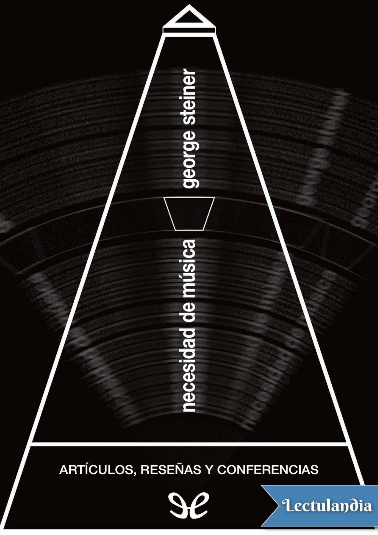 Necesidad de música de George Steiner, portada del libro