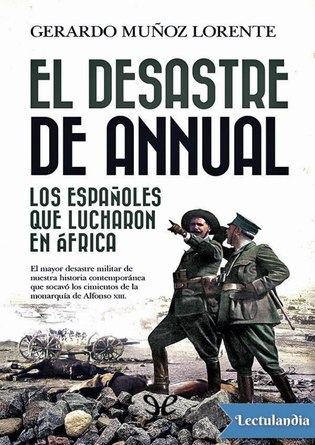 El desastre de Annual de Gerardo Muñoz Lorente, portada del libro