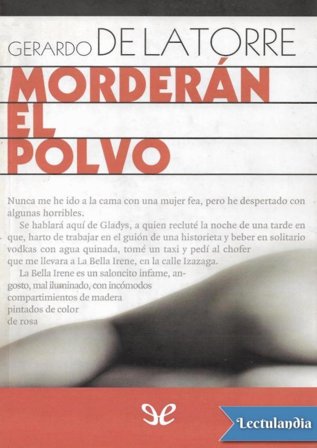 Morderán el polvo de Gerardo de la Torre, portada del libro