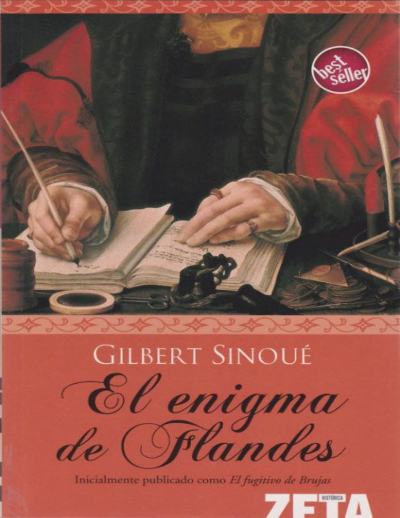 El enigma de Flandes de Gilbert Sinoué, portada del libro