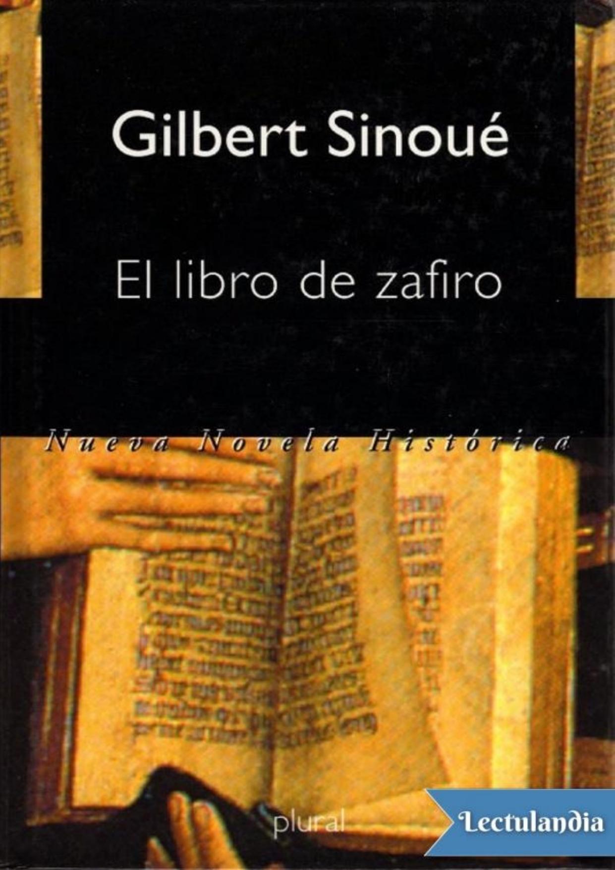 El libro de zafiro de Gilbert Sinoué, portada del libro