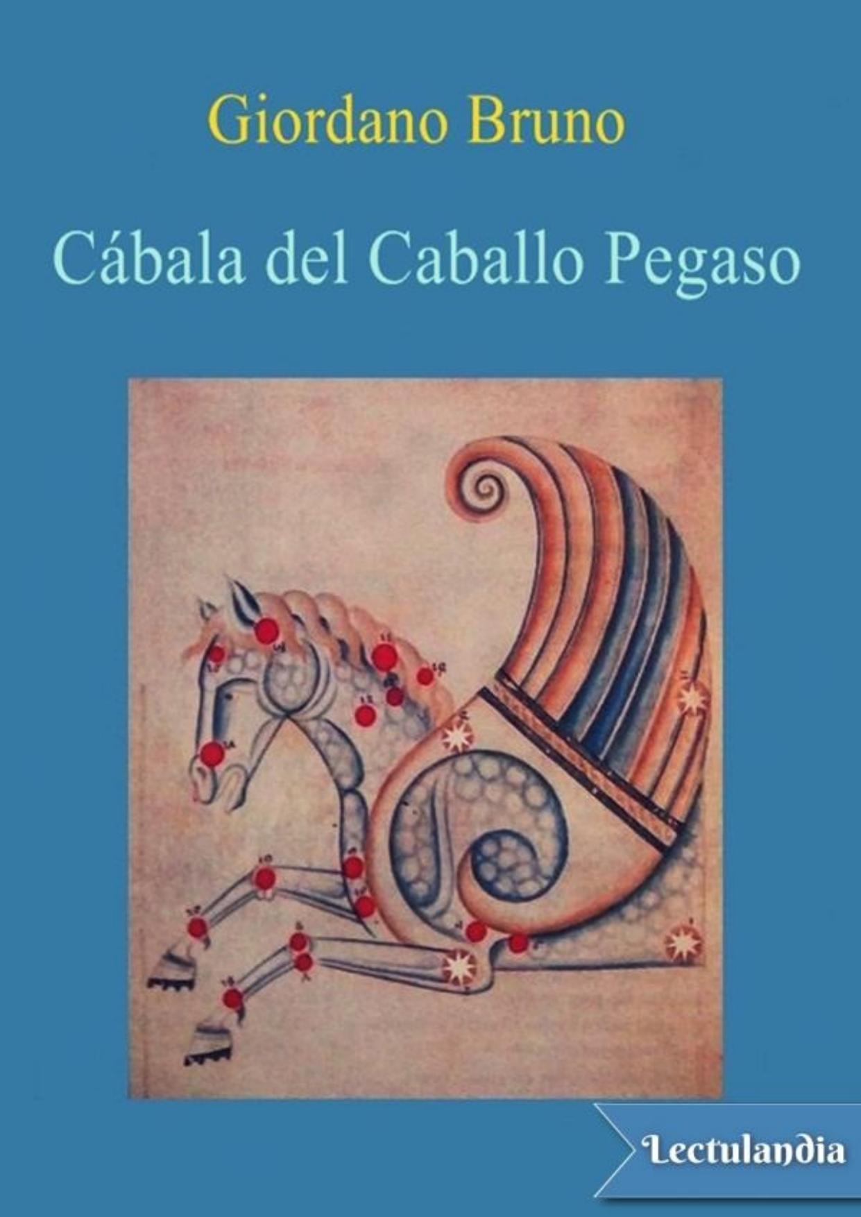 Cábala del caballo Pegaso de Giordano Bruno, portada del libro
