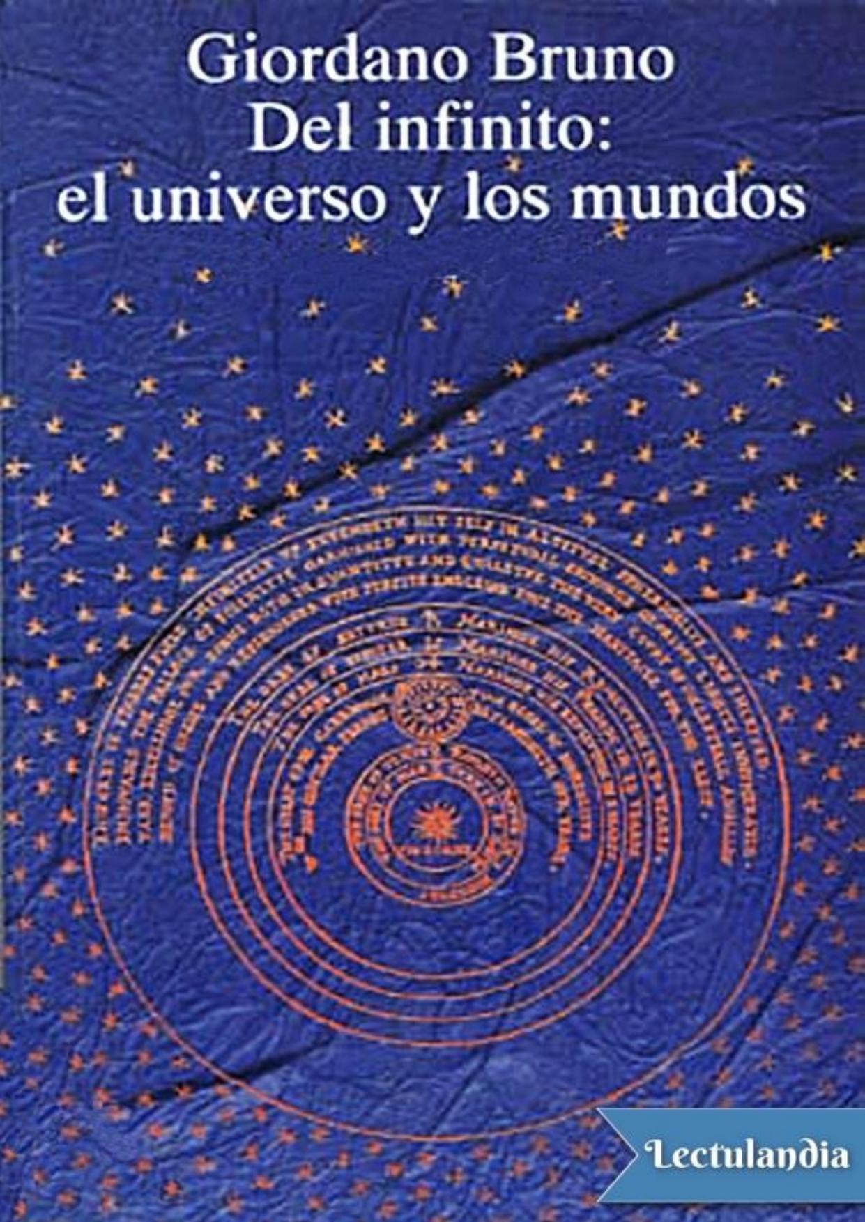 Del infinito: el universo y los mundos de Giordano Bruno, portada del libro