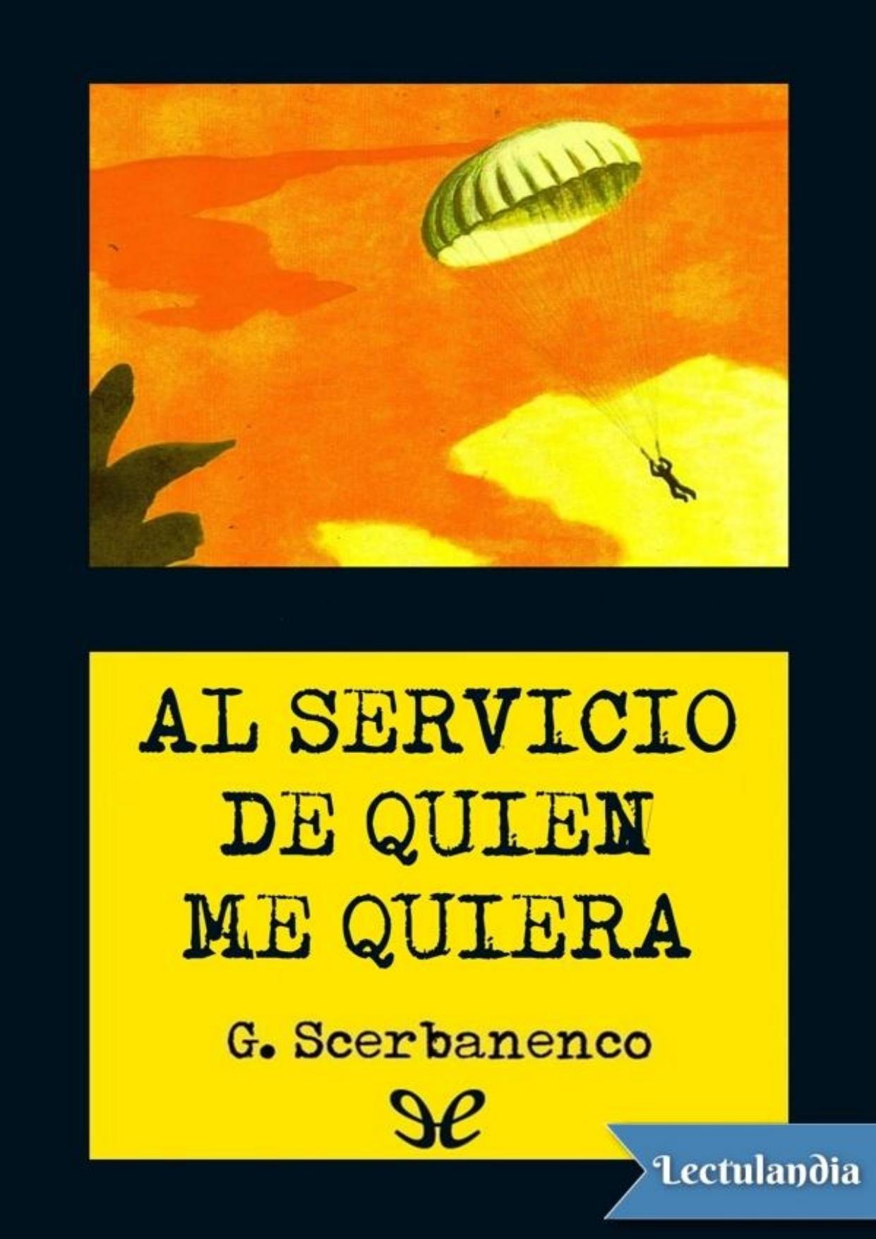 Al servicio de quien me quiera de Giorgio Scerbanenco, portada del libro
