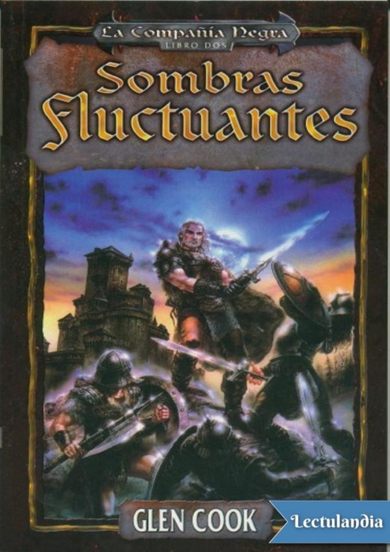 Sombras fluctuantes de Glen Cook, portada del libro