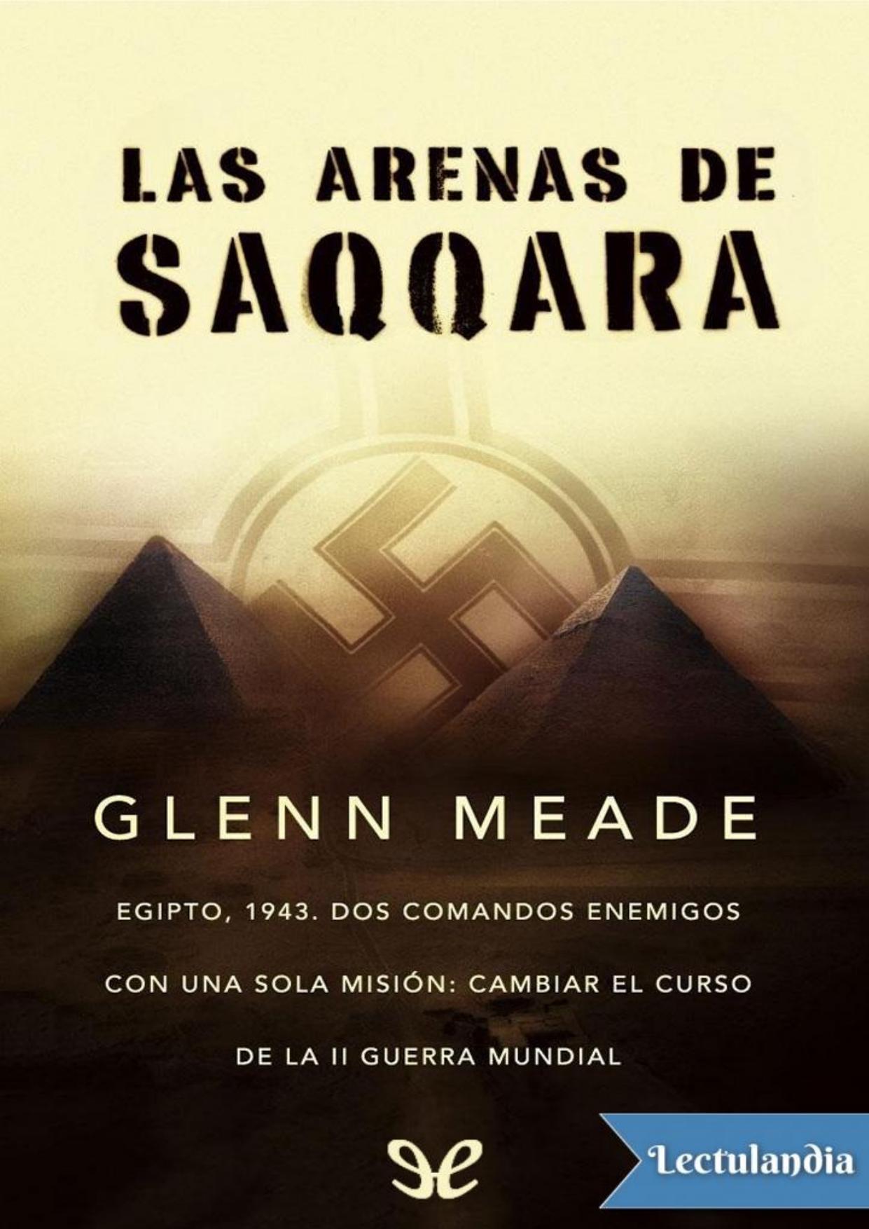 Las arenas de Saqqara de Glenn Meade, portada del libro