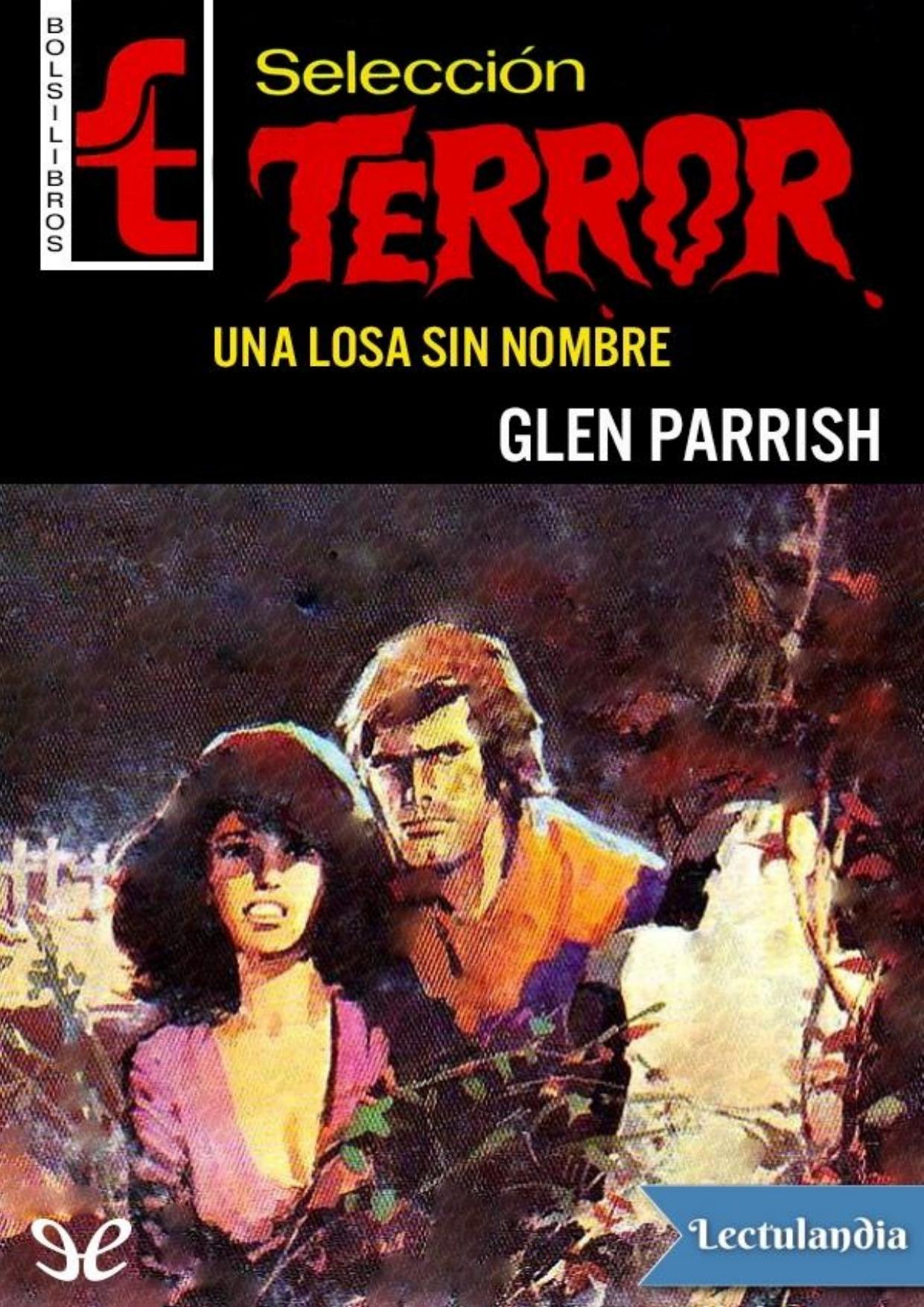 Una losa sin nombre de Glenn Parrish, portada del libro