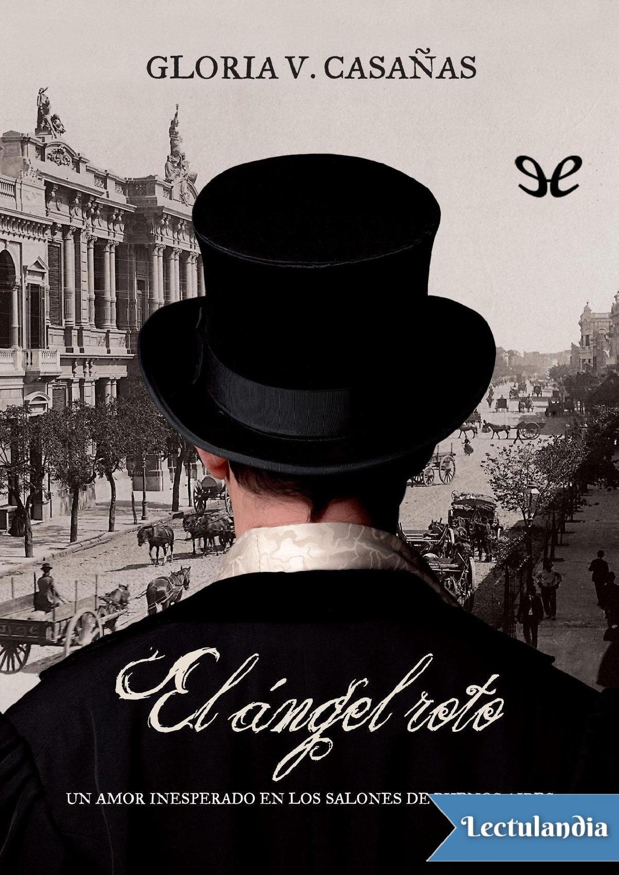 El ángel roto de Gloria V. Casañas, portada del libro