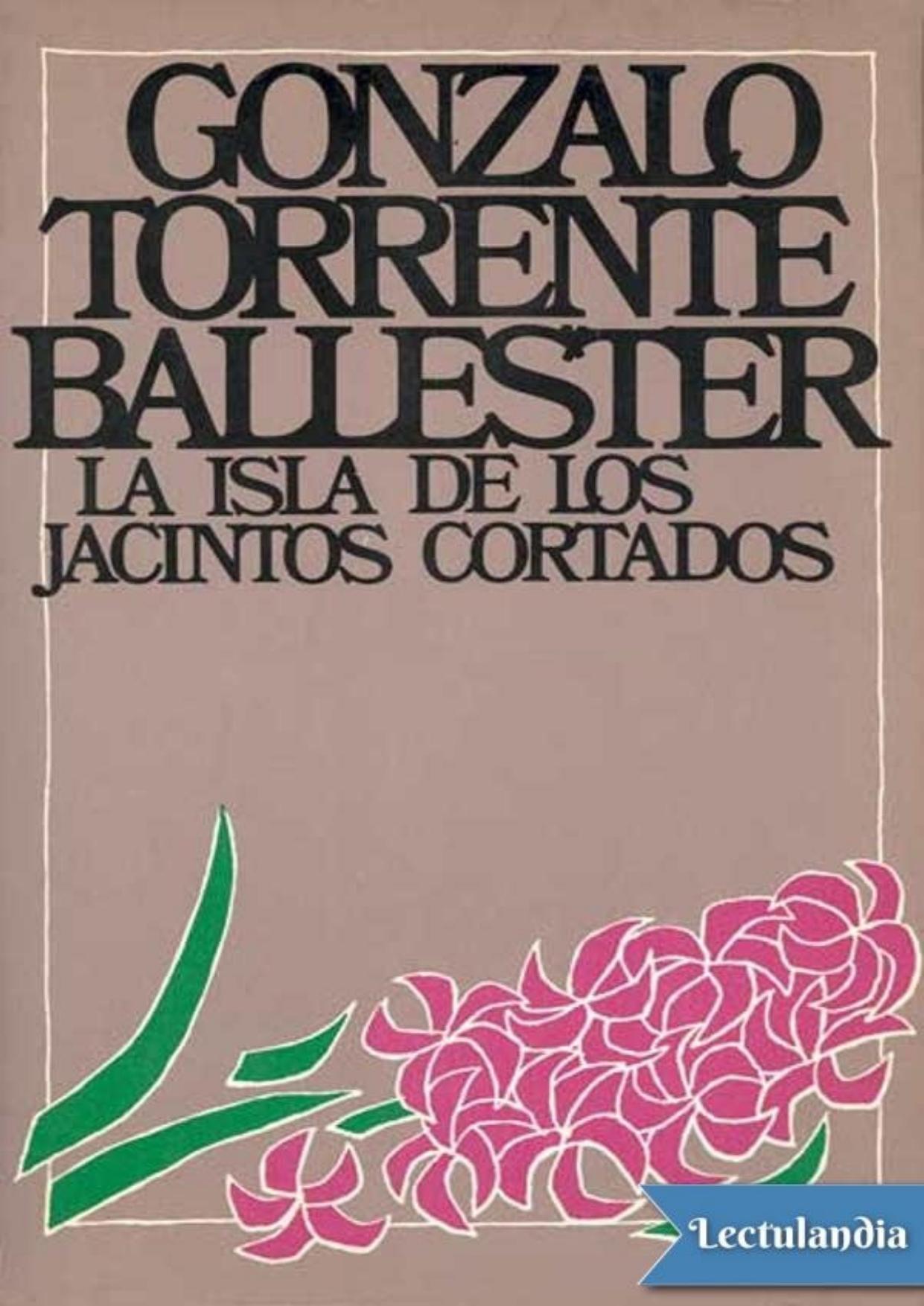 La Isla de los Jacintos Cortados de Gonzalo Torrente Ballester, portada del libro