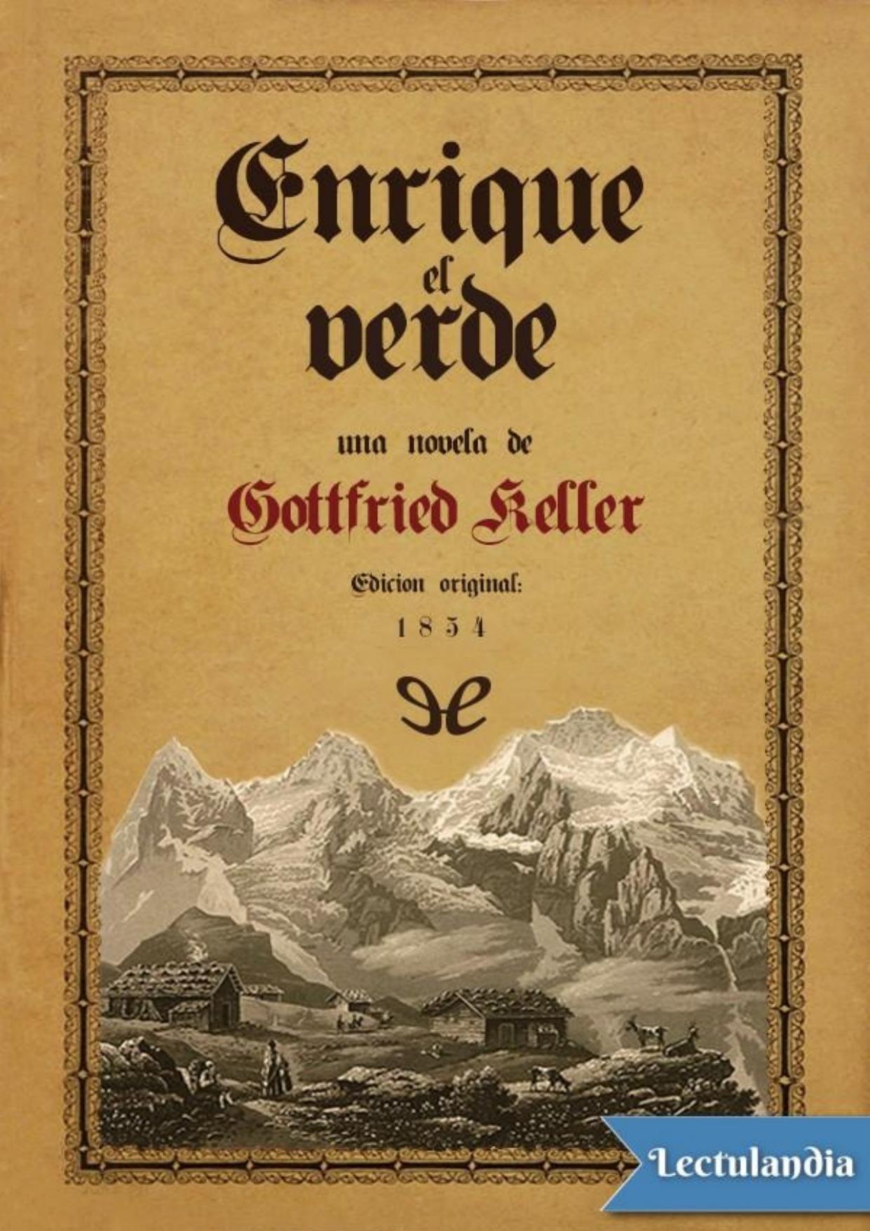 Enrique el Verde de Gottfried Keller, portada del libro