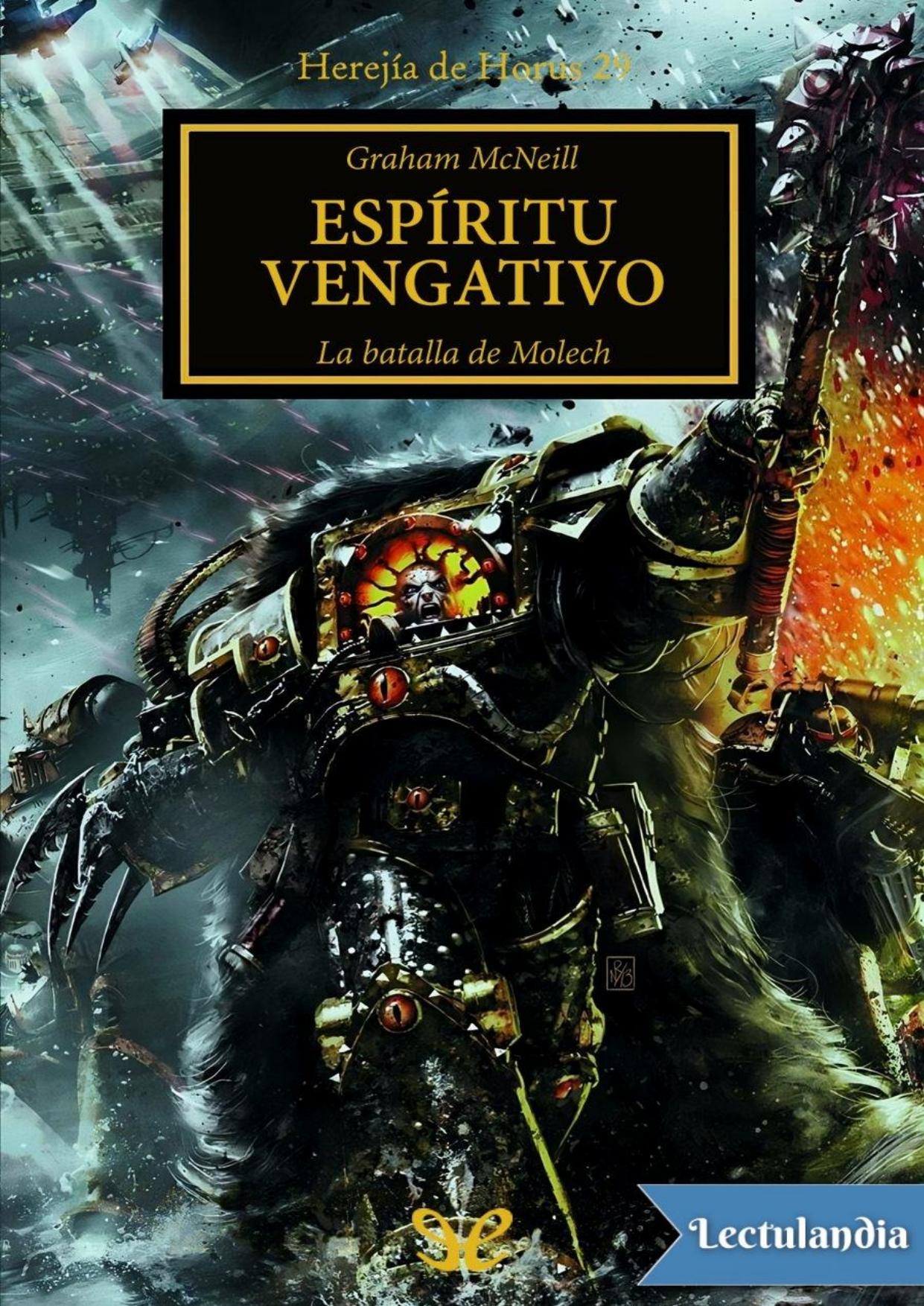 Espíritu vengativo de Graham McNeill, portada del libro