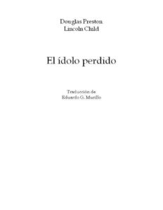 Portada de 1 El idolo perdido