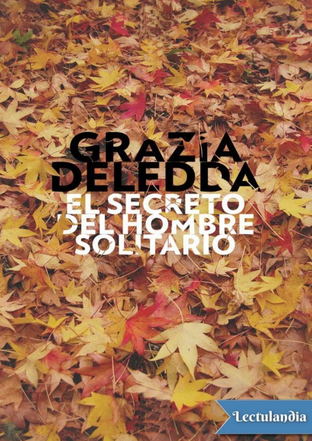 El secreto del hombre solitario de Grazia Deledda, portada del libro