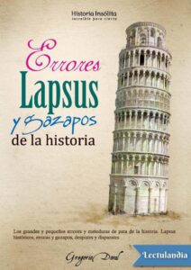 Portada de Errores, lapsus y gazapos de la historia