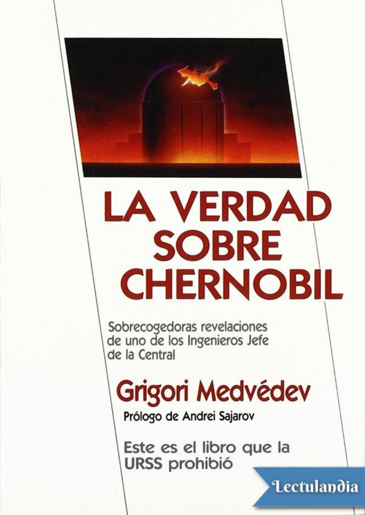 La verdad sobre Chernóbil de Grigori Medvedev, portada del libro