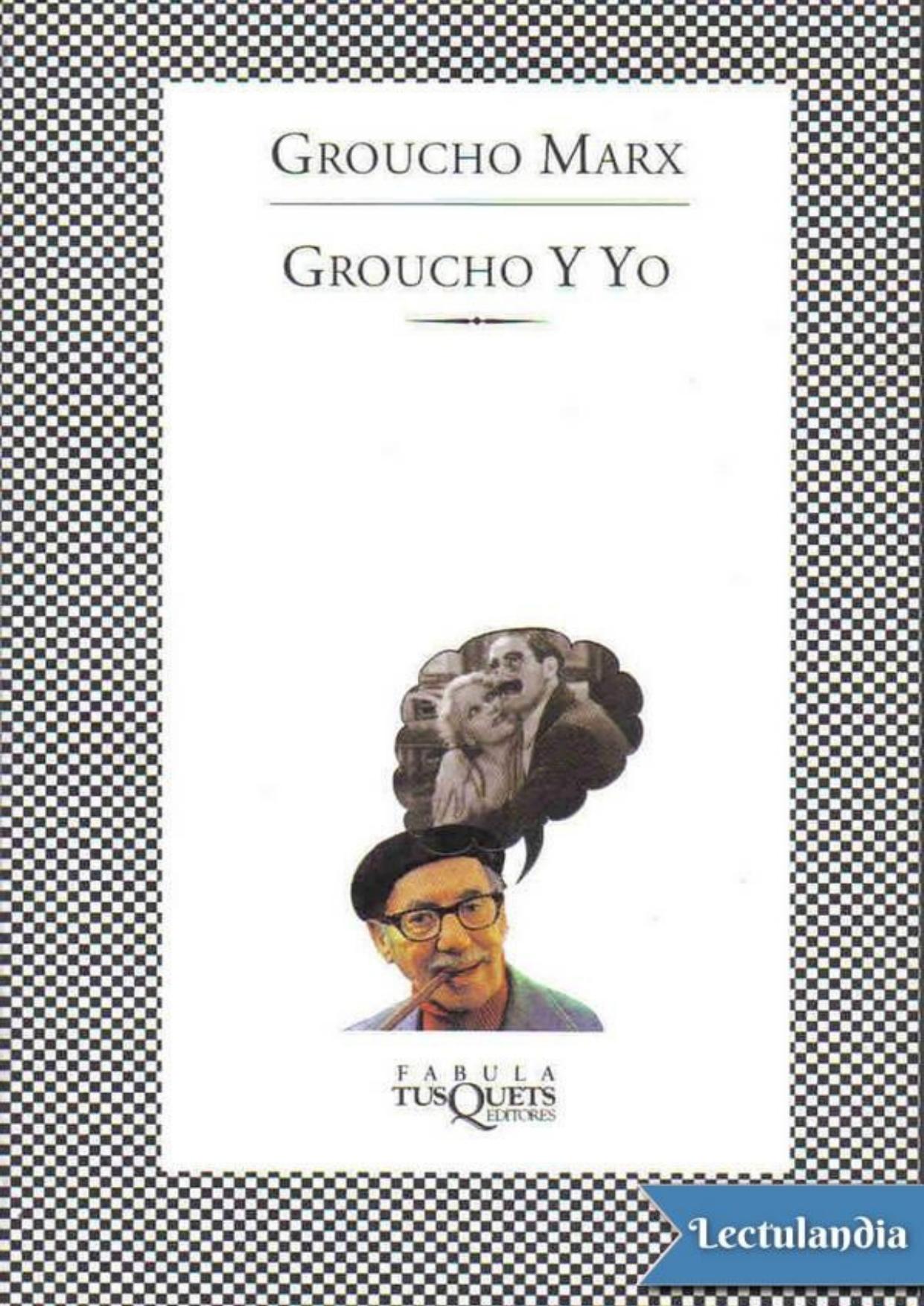 Groucho y yo de Groucho Marx, portada del libro