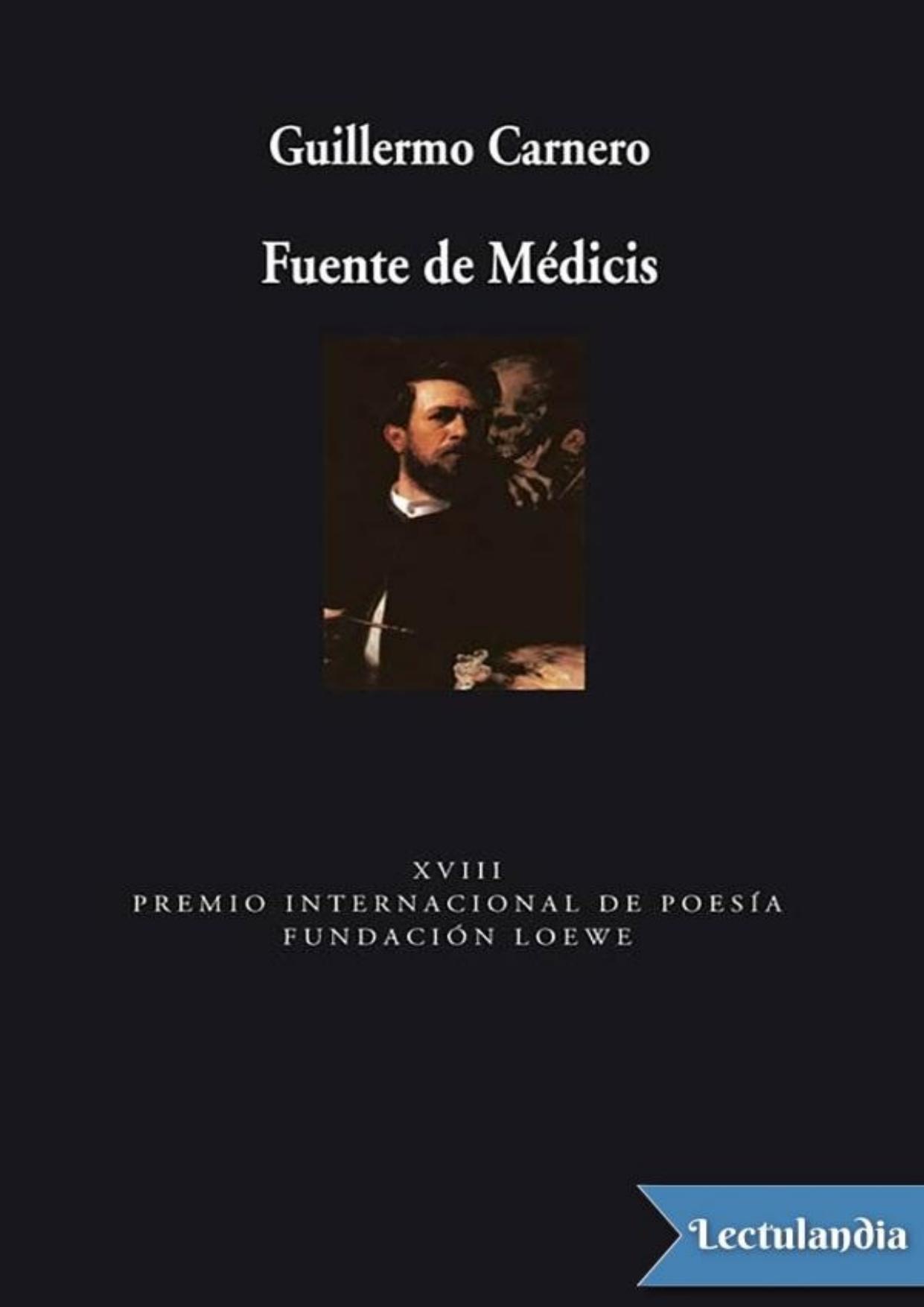 Fuente de Médicis de Guillermo Carnero, portada del libro
