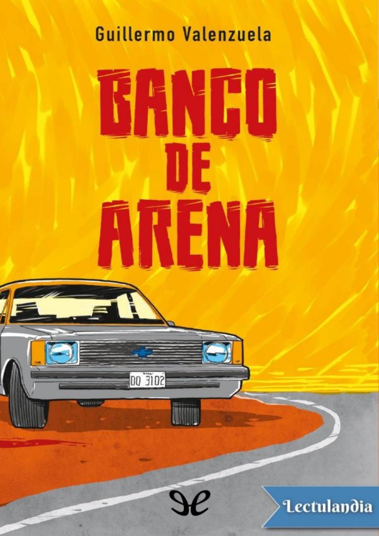Banco de arena de Guillermo Valenzuela, portada del libro