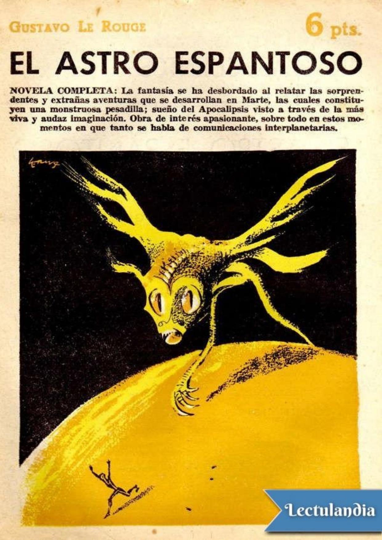El astro espantoso de Gustave le Rouge, portada del libro