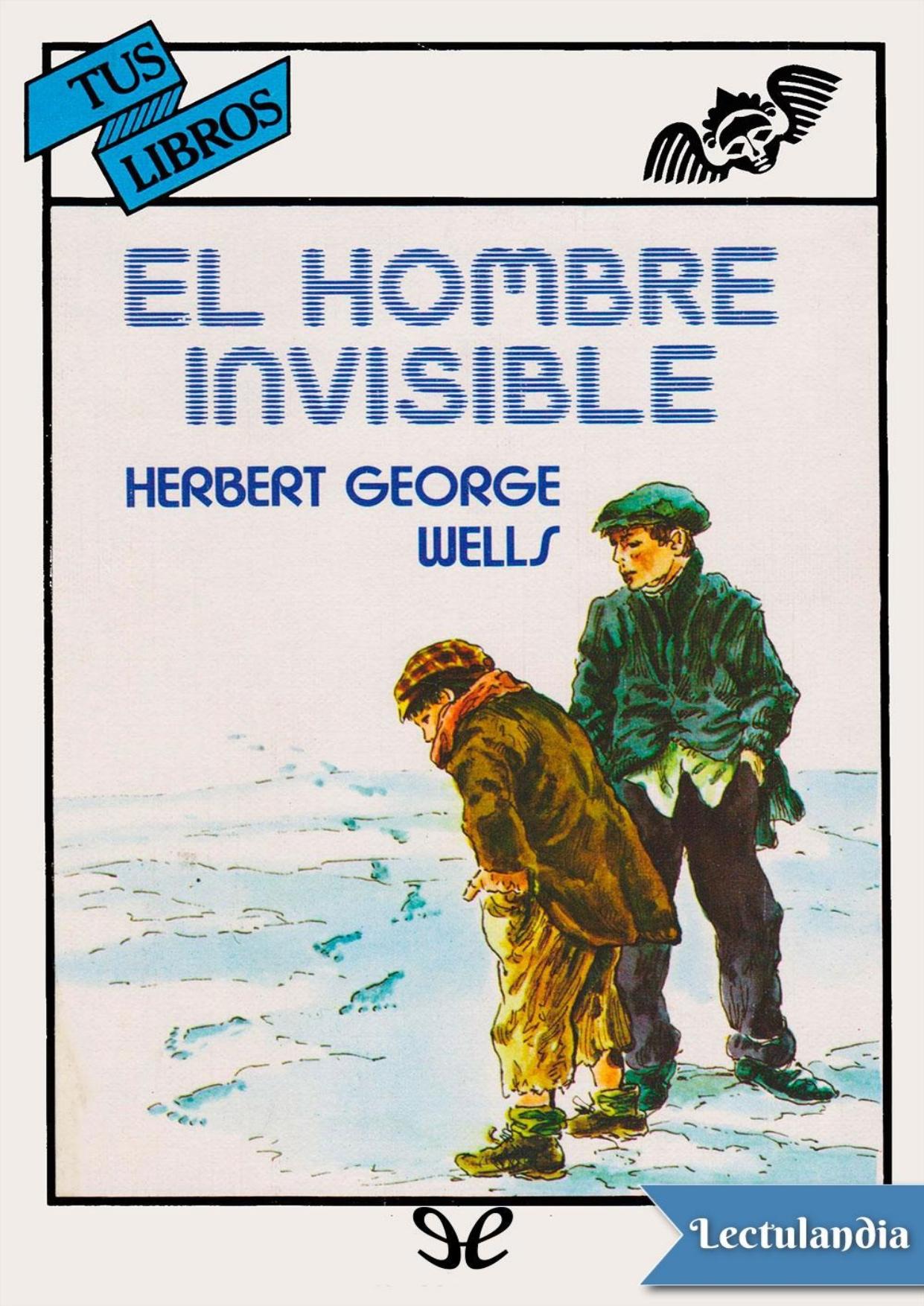 El hombre invisible de H. G. Wells, portada del libro