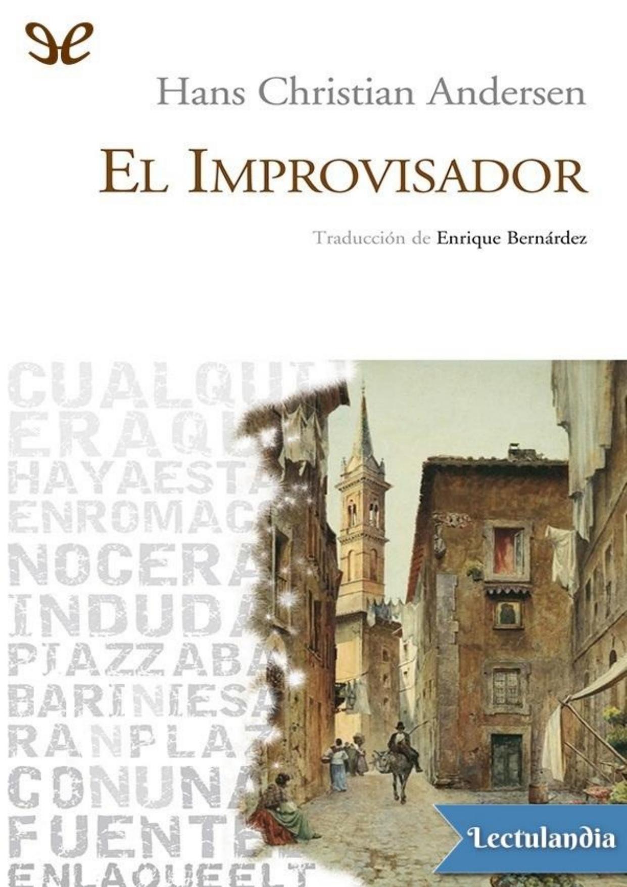 El Improvisador de Hans Christian Andersen, portada del libro