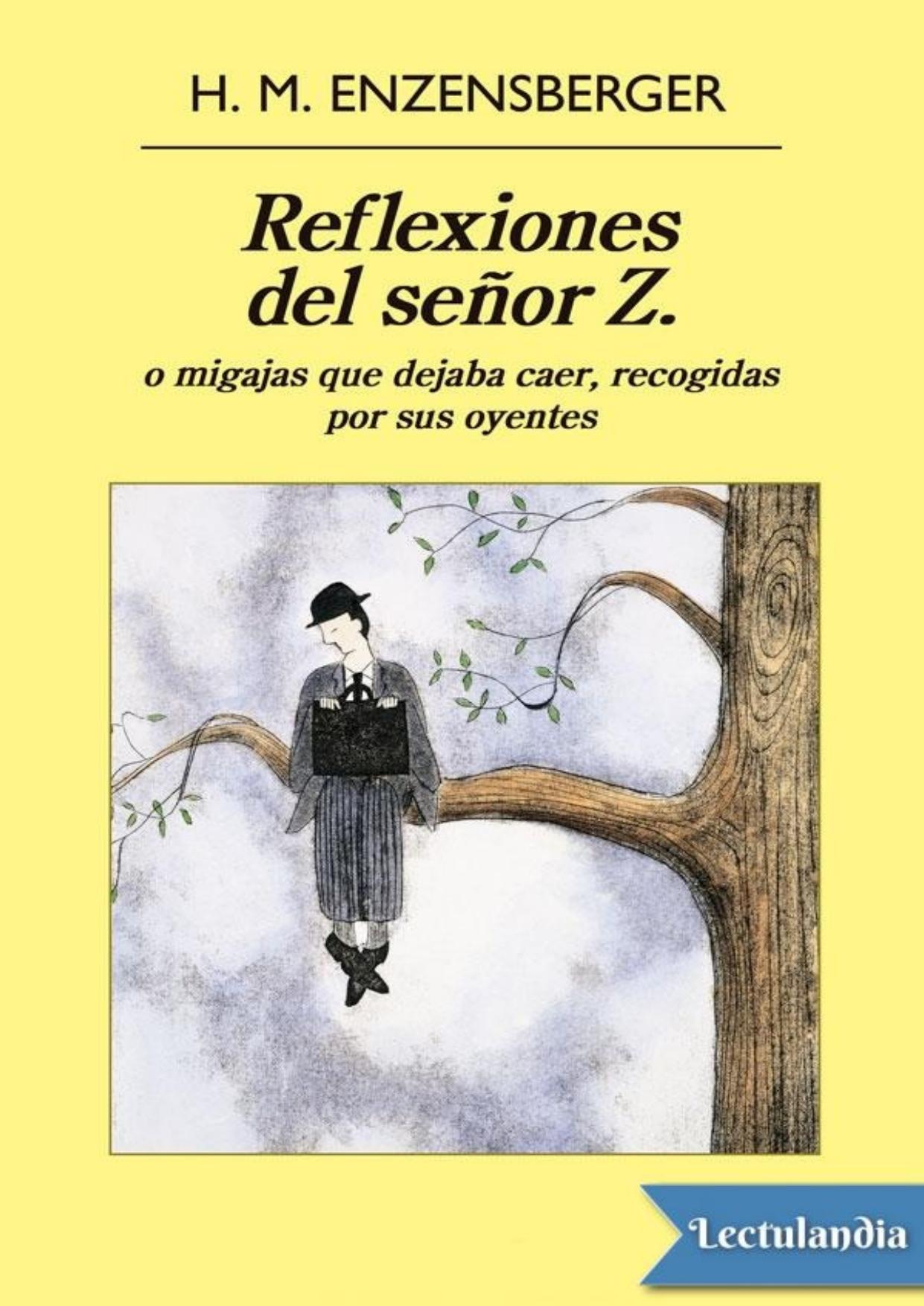 Reflexiones del señor Z. de Hans Magnus Enzensberger, portada del libro