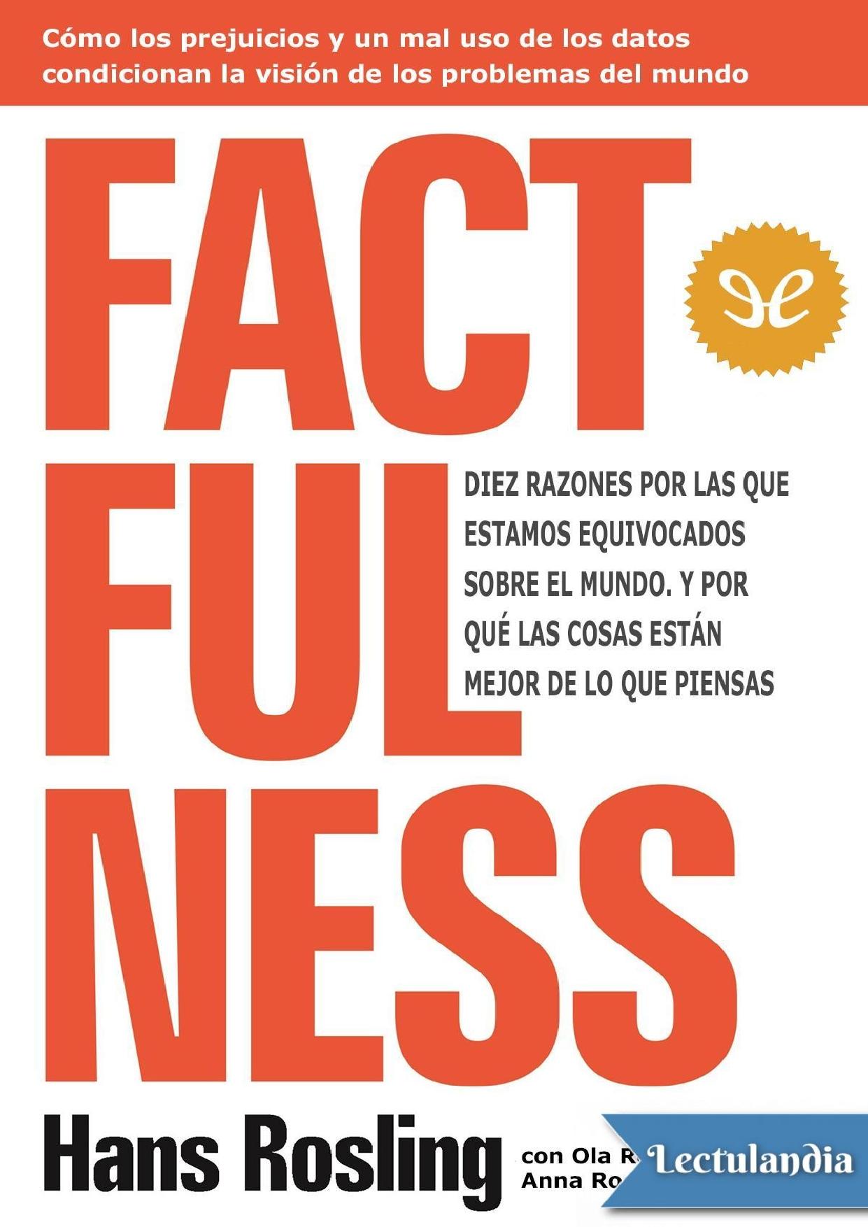 Factfulness de Hans Rosling, portada del libro