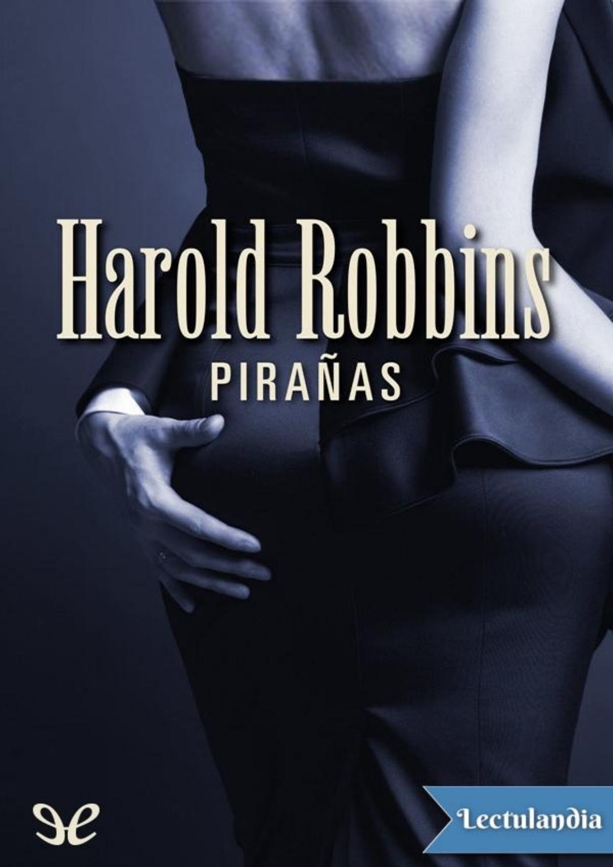 Pirañas de Harold Robbins, portada del libro