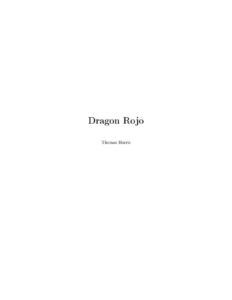 Portada de Hannibal Lecter 01 - El Dragón Rojo