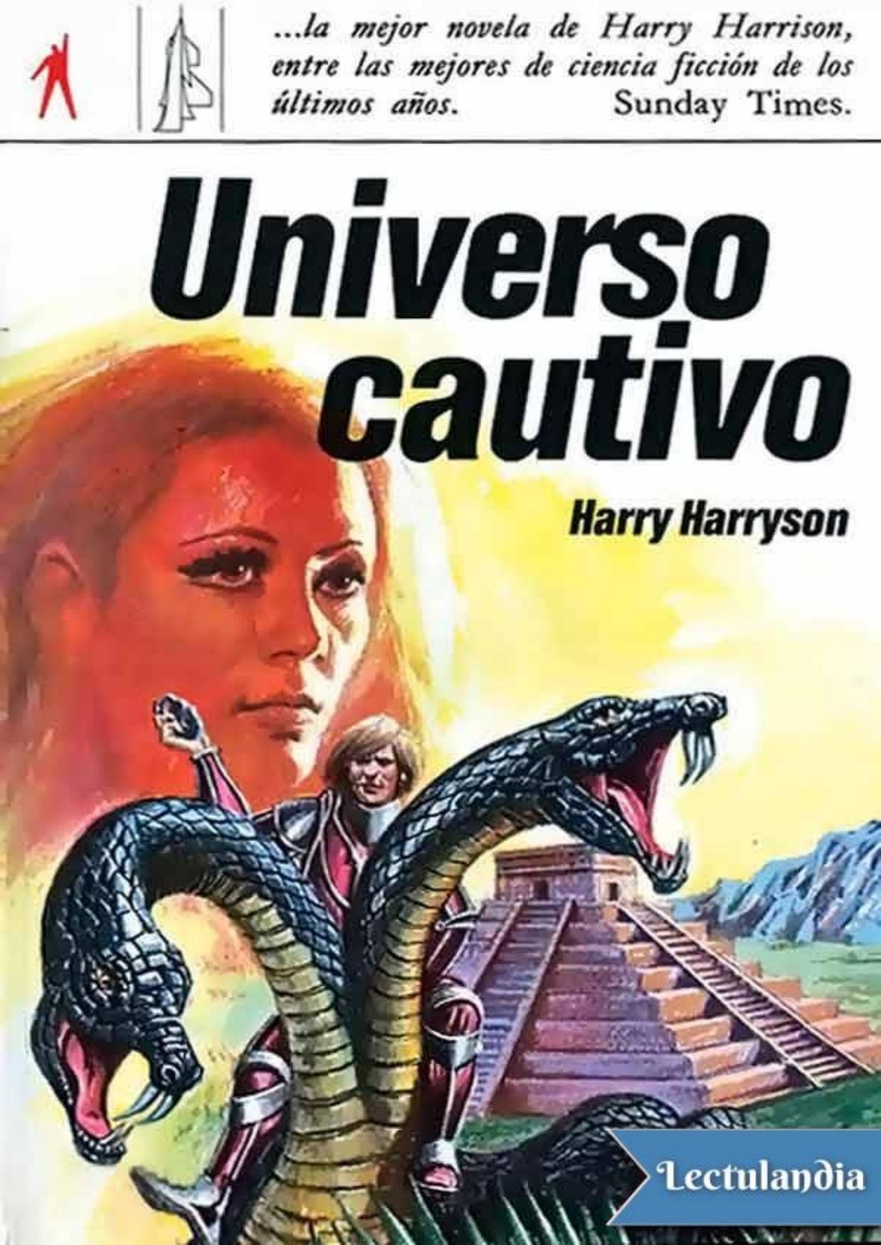 Universo cautivo de Harry Harrison, portada del libro