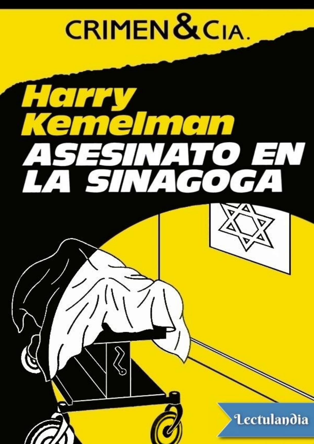 Asesinato en la sinagoga de Harry Kemelman, portada del libro