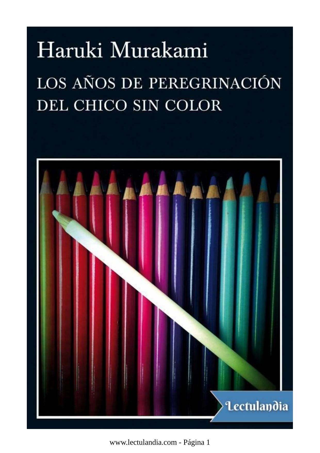 Los años de peregrinación del chico sin color de Haruki Murakami, portada del libro