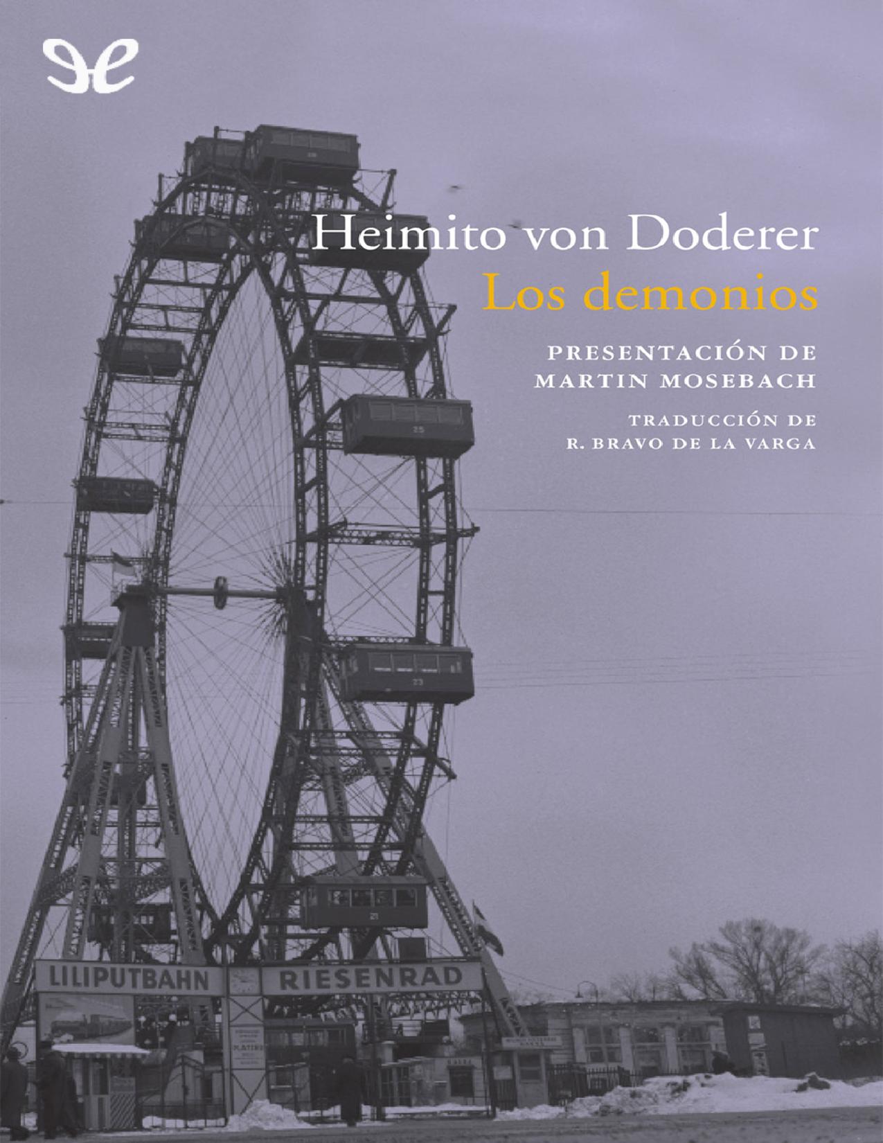 Los demonios de Heimito von Doderer, portada del libro
