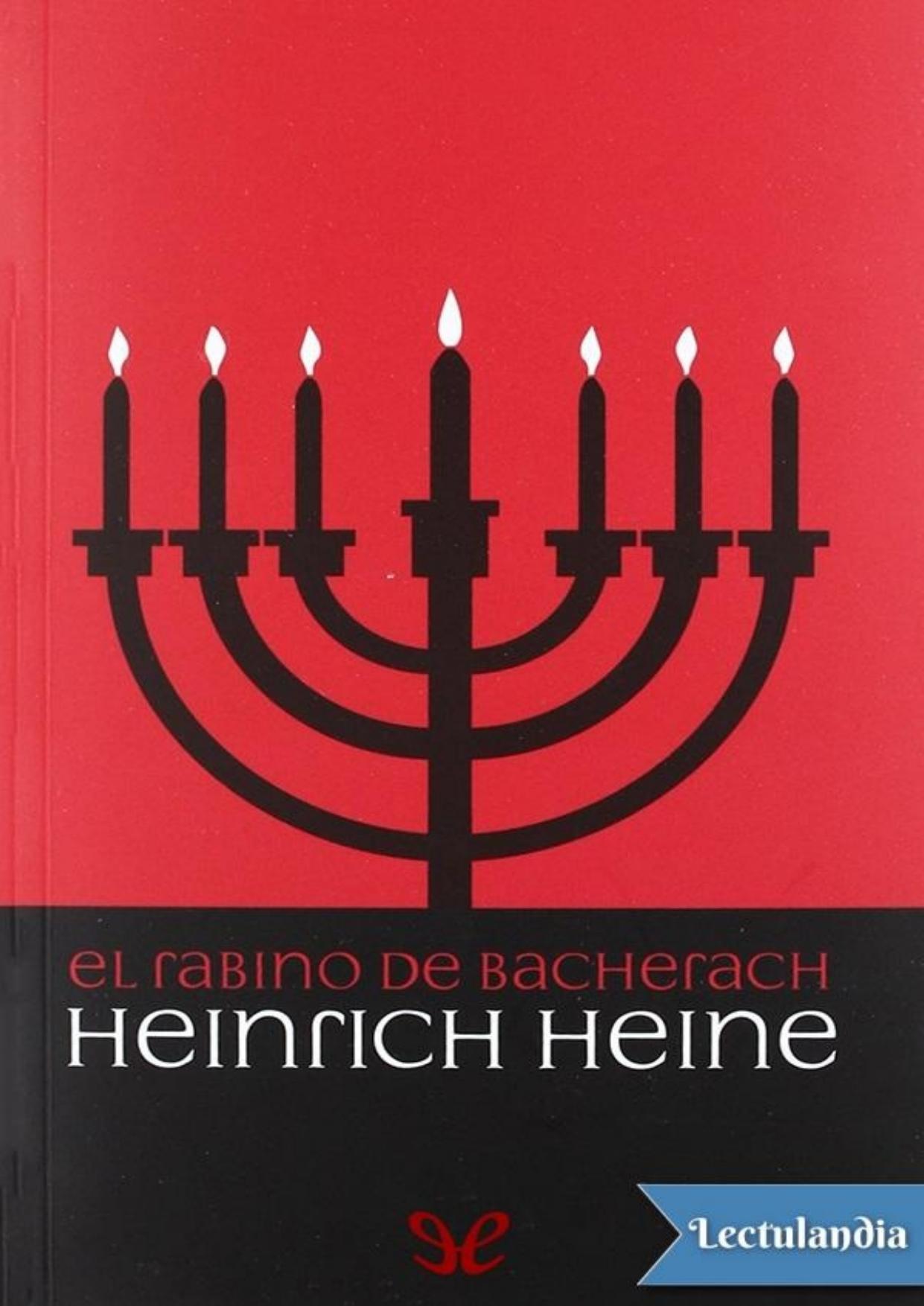 El rabino de Bacherach de Heinrich Heine, portada del libro