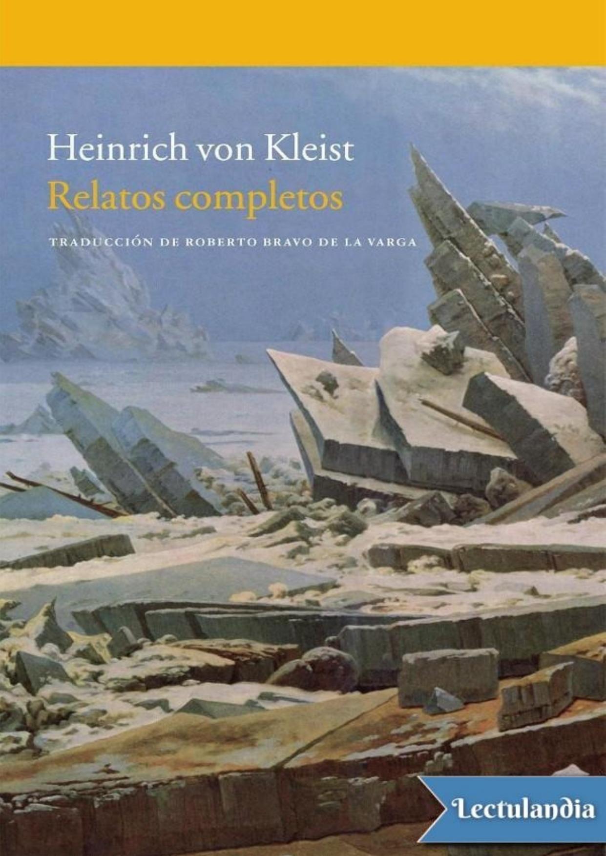 Relatos completos de Heinrich von Kleist, portada del libro