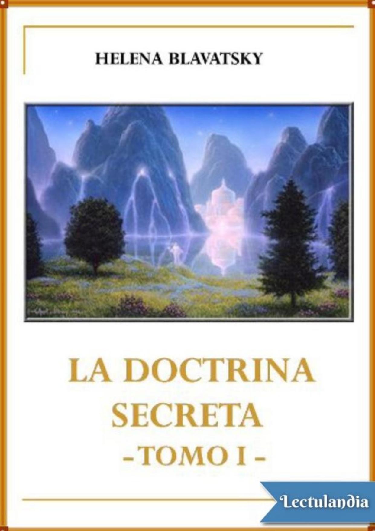 La Doctrina Secreta Tomo I de Helena Petrovna Blavatsky, portada del libro