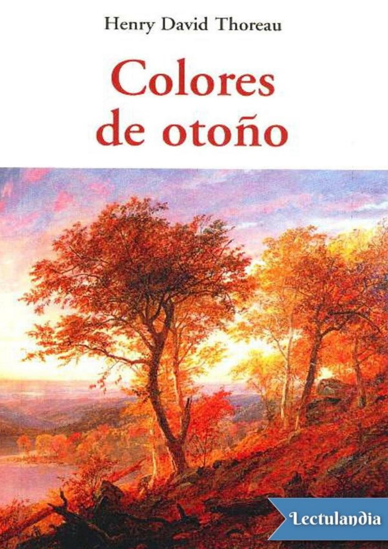 Colores de otoño de Henry David Thoreau, portada del libro