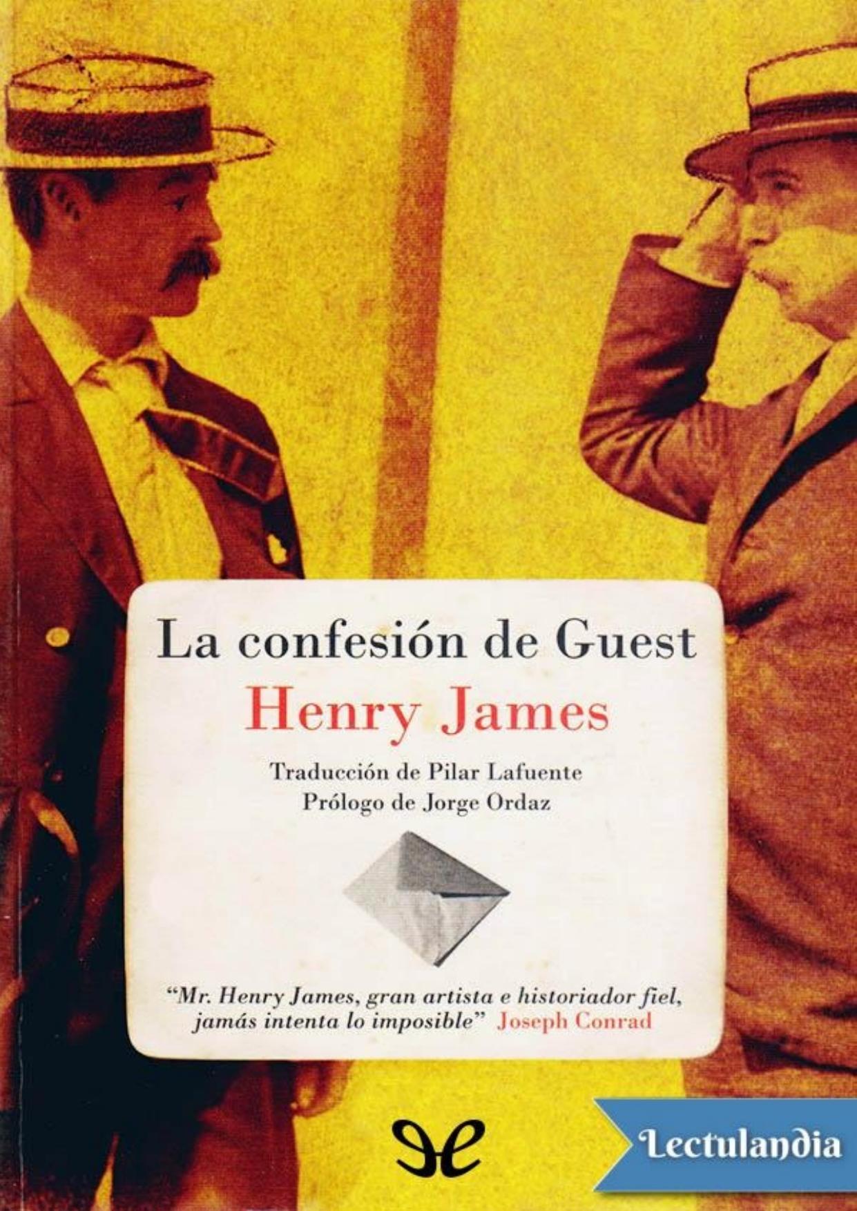 La confesión de Guest de Henry James, portada del libro