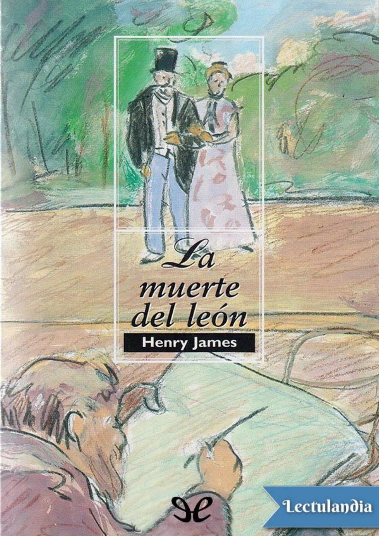 La muerte del león de Henry James, portada del libro