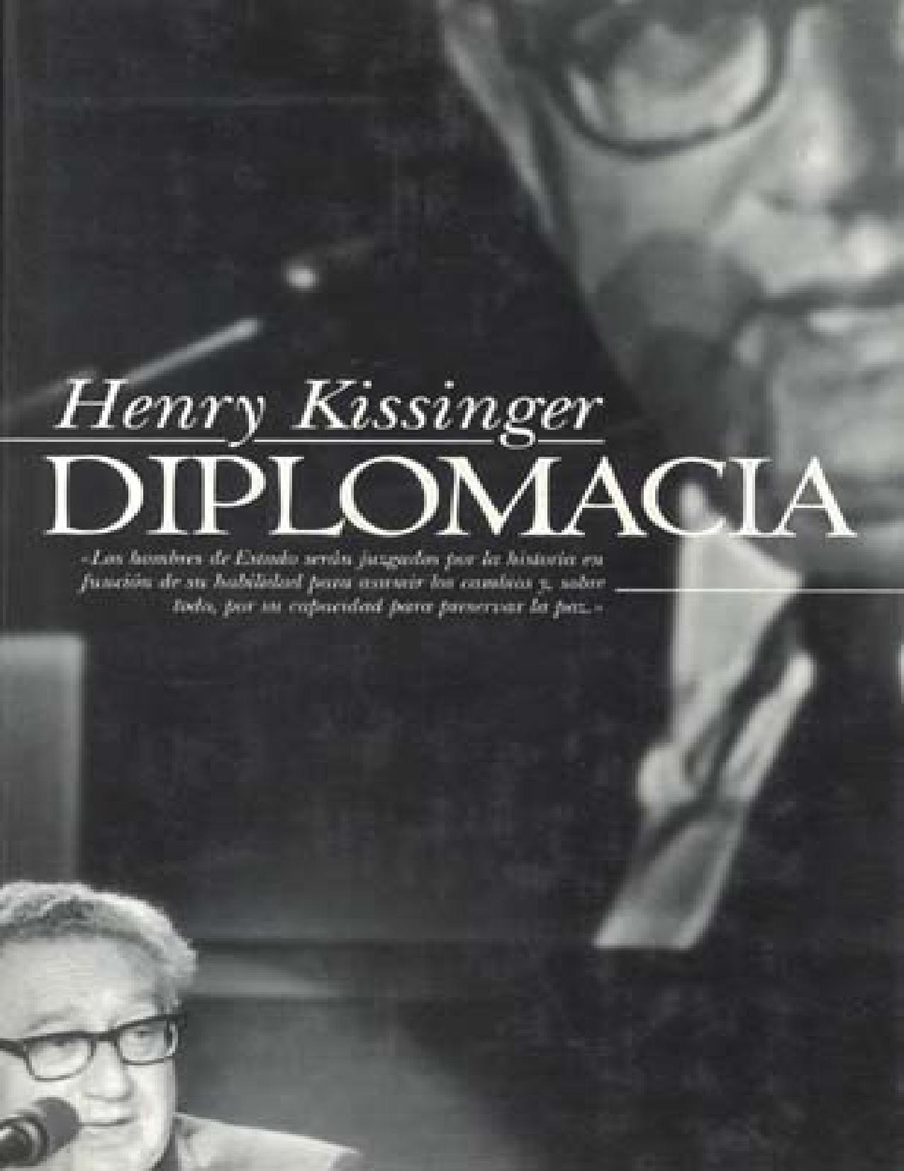 Diplomacia de Henry Kissinger, portada del libro